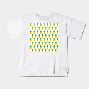 White Pineapple Kids T-Shirt